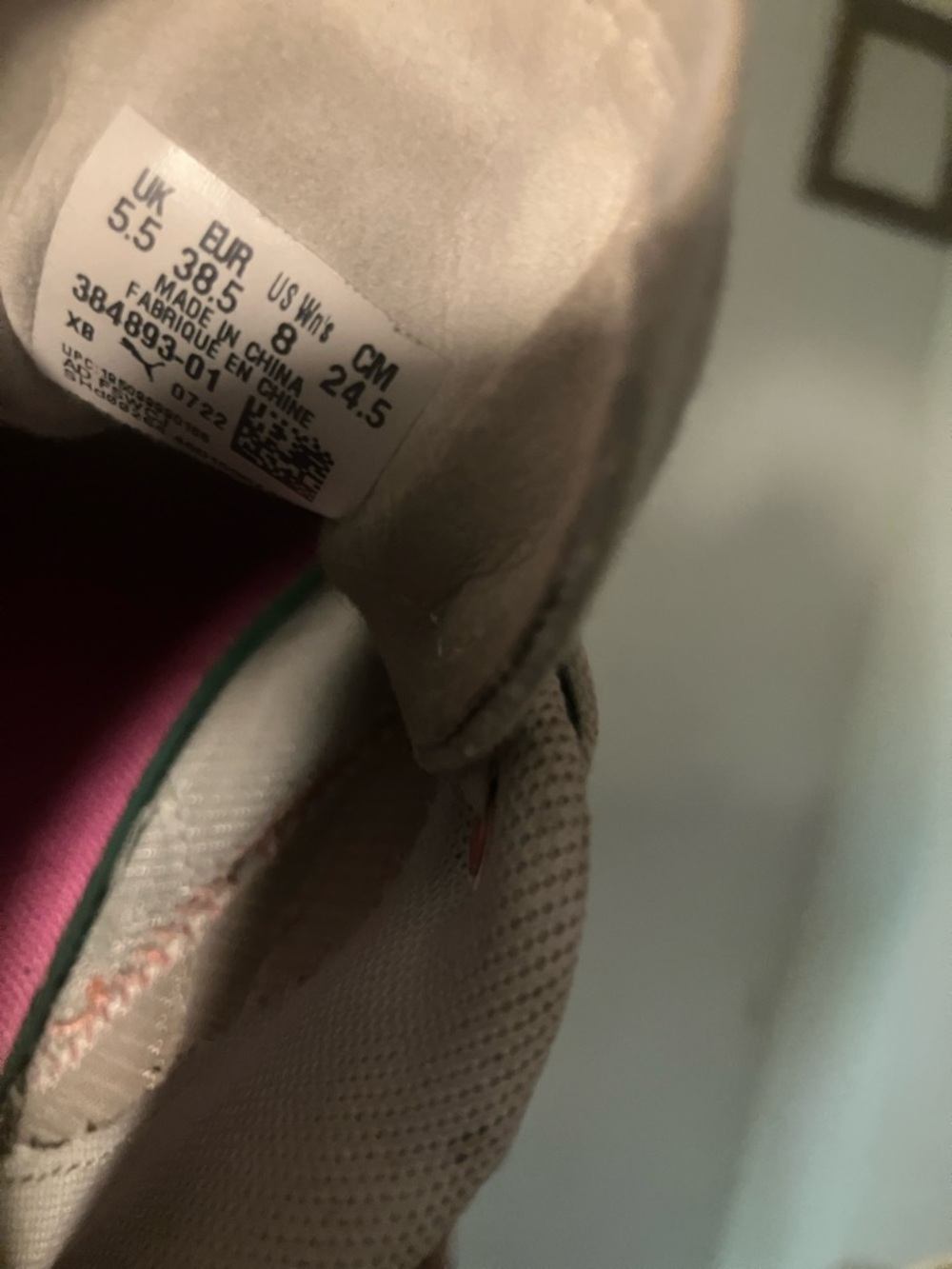 Puma Women's Pink, Teal & Orange Platform Sneakers - Picture 5 of 5